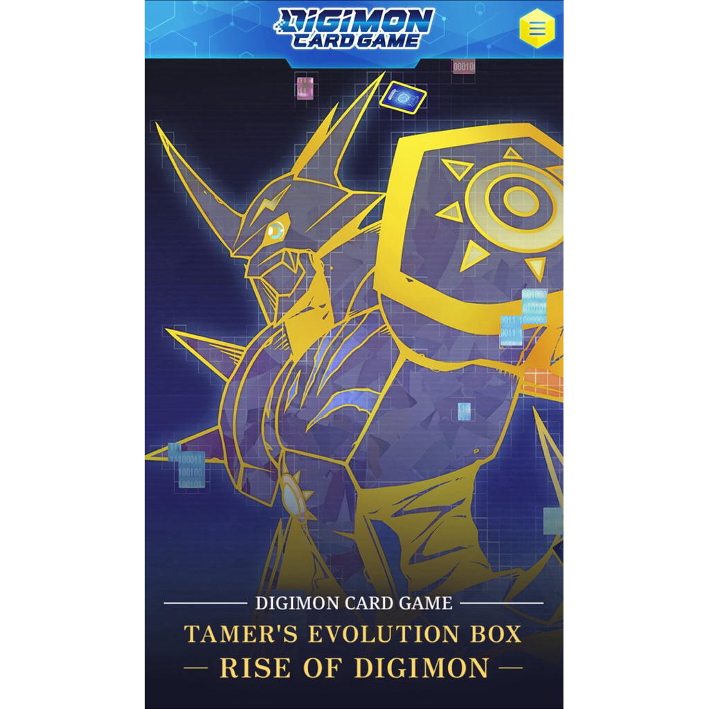 Digimon Card Game PB21 TAMER'S EVOLUTION BOX RISE OF DIGIMON ดิจิมอนการ์ดเกมชุดพิเศษแบบ Luxury Set