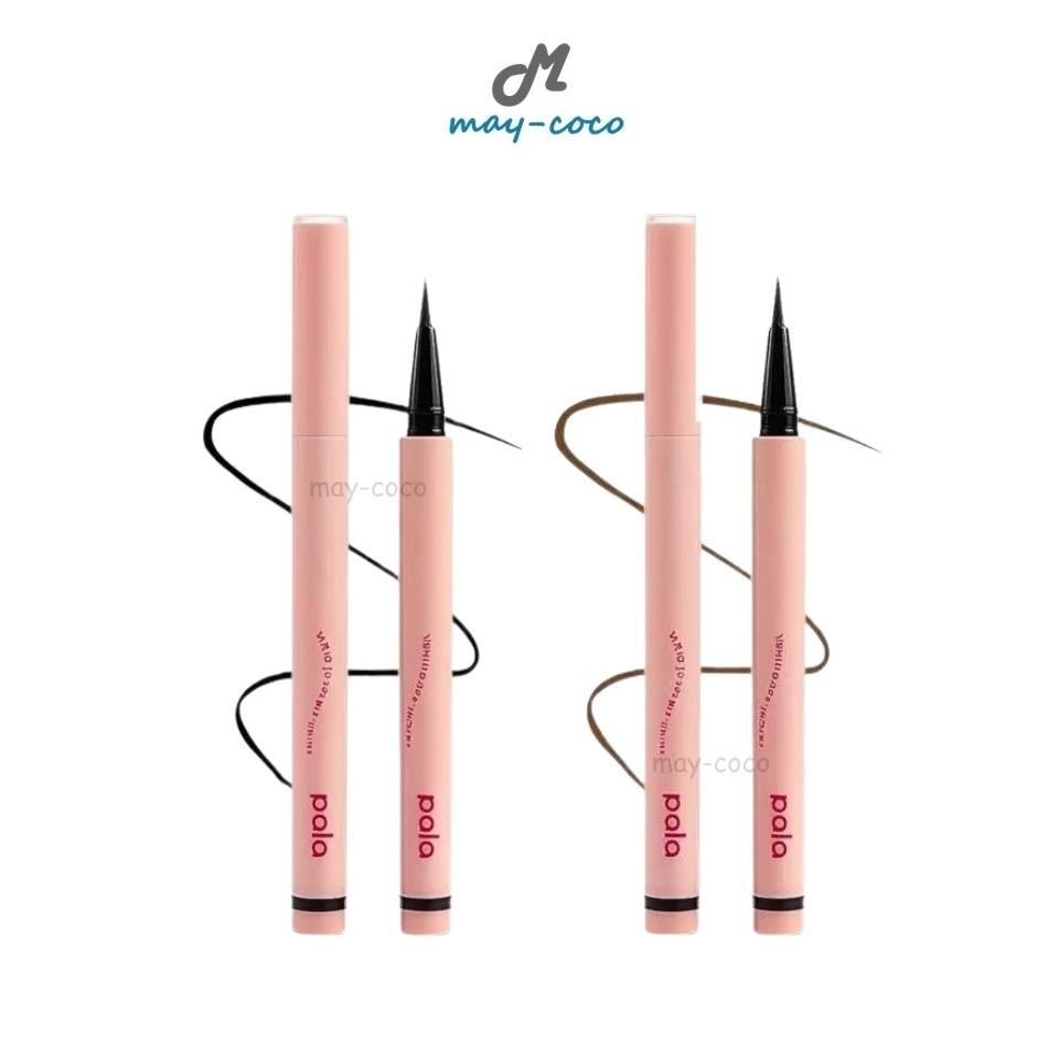 ถูก/แท้/มีไลฟ์ อายไลน์เนอร์ PALA Very Fine Eye Eyeliner พาลา อายไลเนอร์ หัวพู่กัน เขียนลื่น เส้นคมชัด ติดทน กันน้ำ