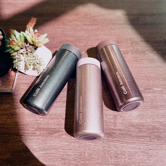 กระบอกน้ำของ Cafe Amazon รุ่น Glitter stainless Tumbler 22Oz.