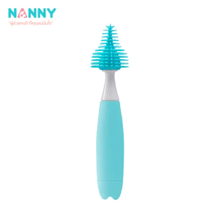 Nanny แปรงซิลิโคนล้างขวดนม & แปรงล้างจุกนม รุ่นน้องวาฬ พร้อมฐานตั้งสุดน่ารัก