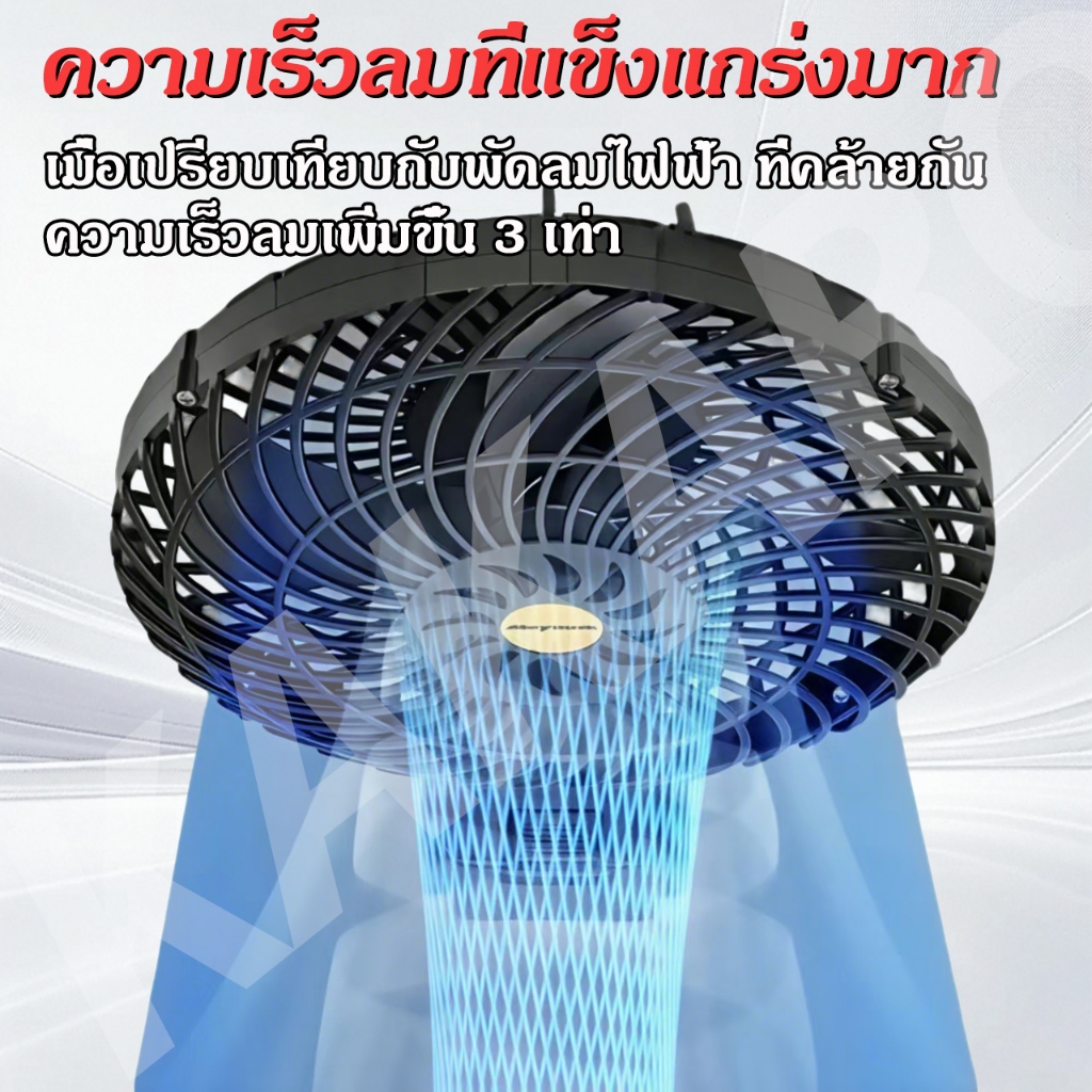พัดลมไร้สาย ปรับแรงลมได้ 2 ระดับ พัดลมแบตเตอรี่ไร้สาย 8นิ้ว พัดลมพกพา ใช้แบตเตอรี่ลิเธียมคุณภาพสูง การรับประกันตลอดชีวิต - รูปที่ 2