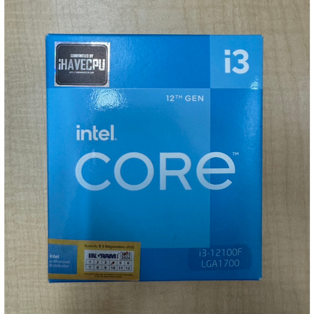INTEL CORE i3-12100F (มือสอง)