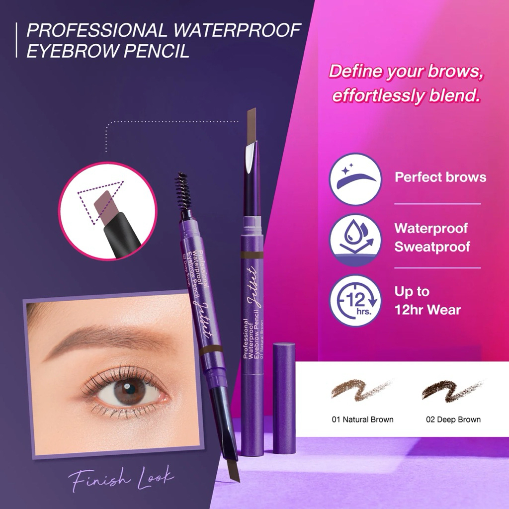 Cute press Jet Set Professional Waterproof Eyebrow Pencil ดินสอเขียนคิ้ว