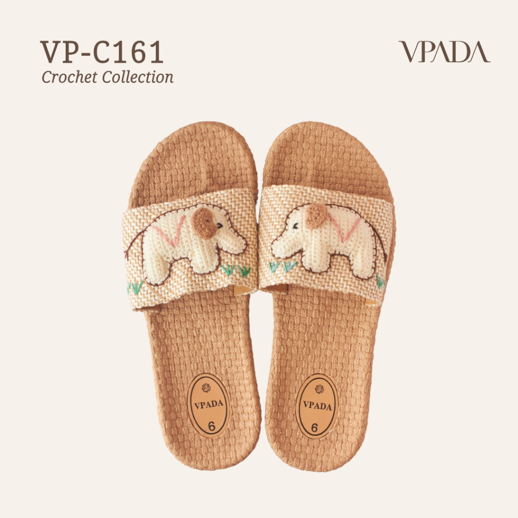 Vpada_sandals_VP-C161 Crochet Collection รองเท้าแตะชายหาดแบน รองเท้าแตะแฟชั่น