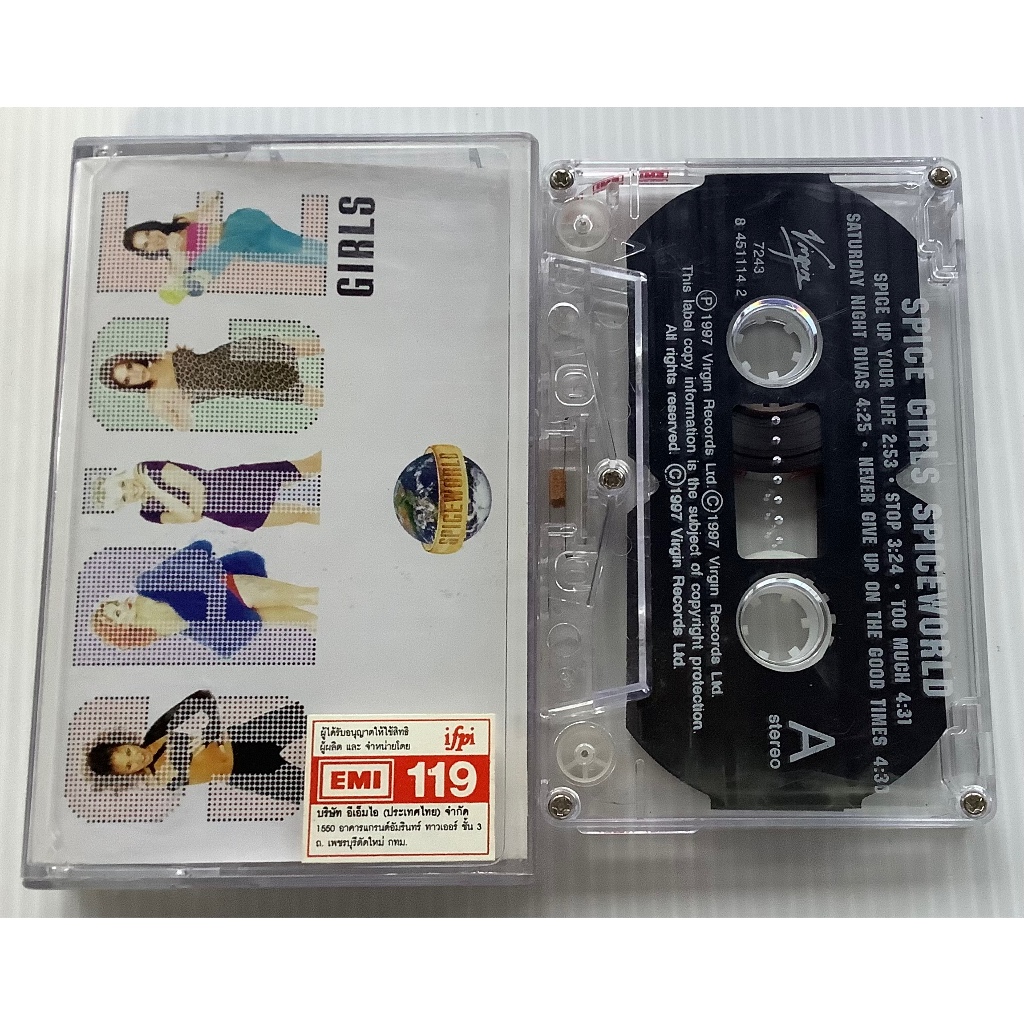 Cassette Tape เทปคาสเซ็ตเพลง Spice Girls อัลบั้ม Spiceworld ลิขสิทธิ์