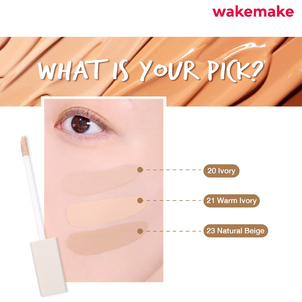 Wakemake Official | Defining Cover Concealer SPF30 / PA++ คอนซีลเลอร์เนื้อลิควิด กลบรอยสิวเนียนกริบ กันน้ำกันเหงื่อ - รูปที่ 5