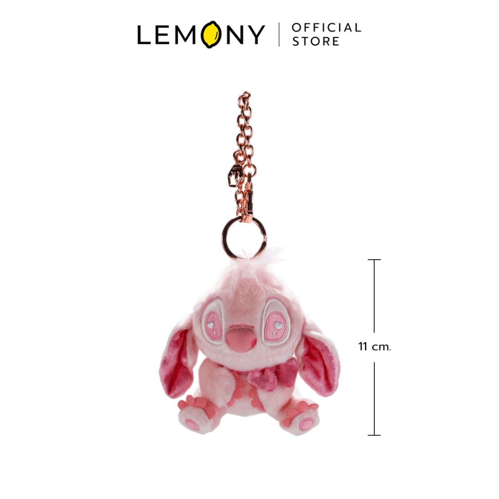 LEMONY พวงกุญแจตุ๊กตาสติทซ์ ซีรีส์ Pink Stitch Confession ขนาด 11 ซม. Disney Lilo & Stitch Collectio