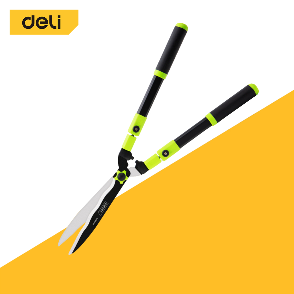 Deli กรรไกรตัดหญ้า กรรไกรตัดกิ่งไม้ ตัดกิ่งไม้ ตกแต่งสวน 20.5นิ้ว 33นิ้ว คมมาก ต