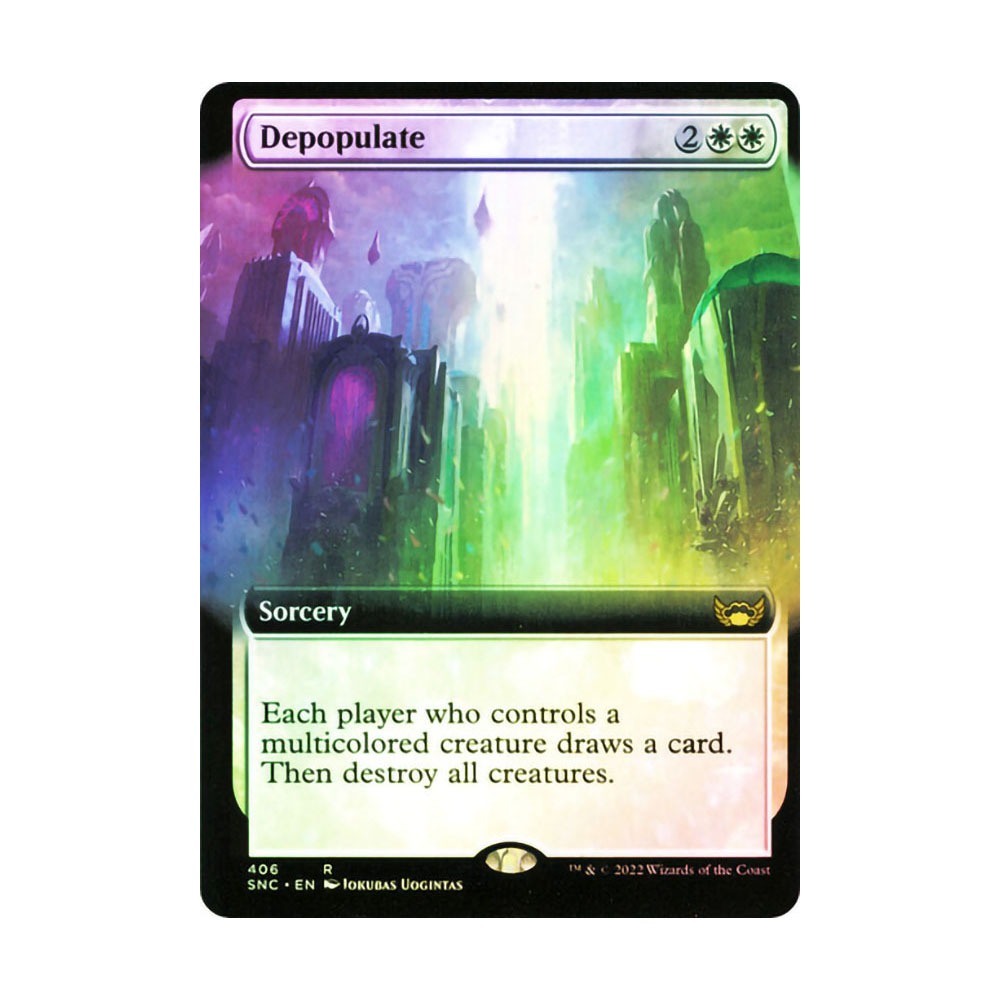 [MTG] Depopulate (Extended Art) [SNC] [WHITE] [R] - Magic the Gathering SINGLES