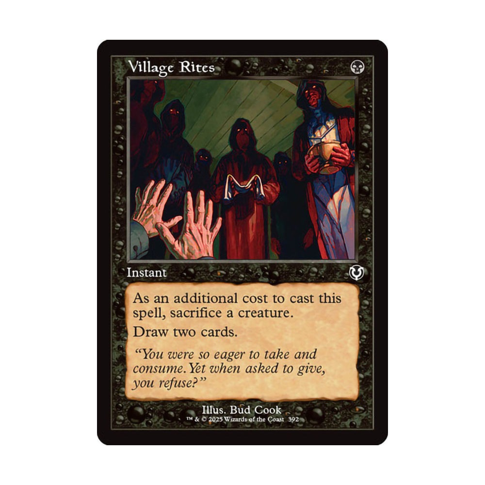 [MTG] Village Rites [INR] [BLACK] [C] - Magic the Gathering SINGLES