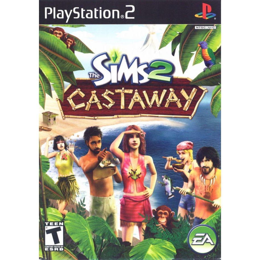 [PS2] The Sims 2 : Castaway (1 DISC) เกมเพลทู แผ่นก็อปปี้ไรท์ PS2 GAMES BURNED DVD-R DISC