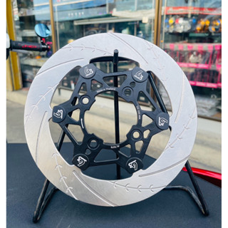 🎉 จานเบรค 63 Racing ขนาด 220 มิล กัดลายCNC ไม่มีหมุด ใส่เวฟท…