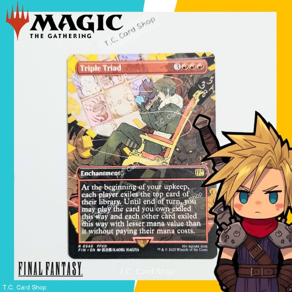 Triple Triad (Borderless) - R0340 FFVIII (Goldstamp) - Final Fantasy - Magic the Gathering (MTG) (FI