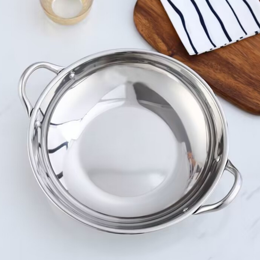 กระทะเล็ก 2 หู สแตนเลส ทำไข่กระทะ กระทะร้อน ขนาด21ซม. ใช้กับเตาได้ทุกประเภท - รูปที่ 5