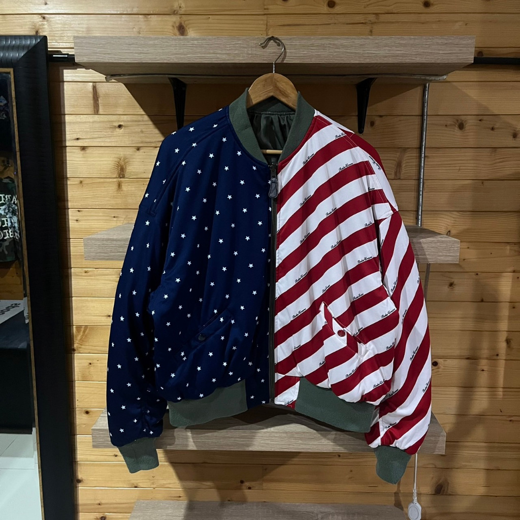 Rodeo Crowns USA Flag Ma-1 Reversible Bomber Jacket