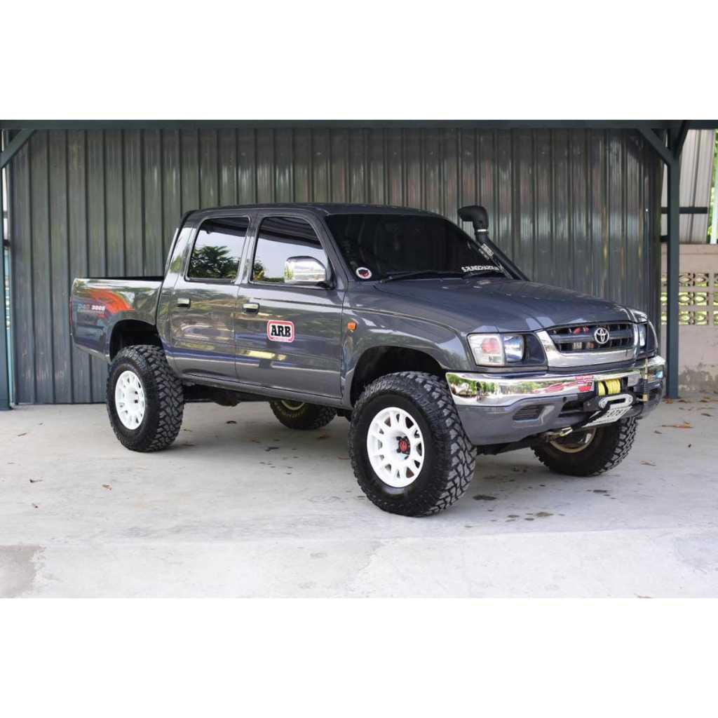 (สินค้าพร้อมส่ง) ชุดเบ้าไฟหน้า + ไฟหน้า + กรอบไฟหน้า สีดำ รุ่น TOYOTA HILUX TIGER D4D โฉมตาโบ๋ ปี 2001 - 2004 1เซ็ท - รูปที่ 6