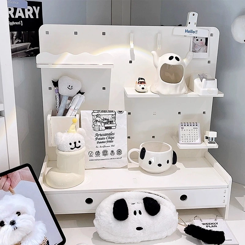 ชั้นวางของอเนกประสงค์ DIY วัสดุแข็งแรง ประกอบง่าย ฉากกั้น+ลิ้นชัก ชั้นจัดระเบียบ วางเครื่องเขียน