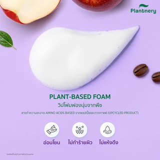 Plantnery Bakuchiol Retinol Amino Based Whip Foam วิปโฟมจากพืช สูตรผิวกลาสสกิน สะอาด ดูอ่อนเยาว์