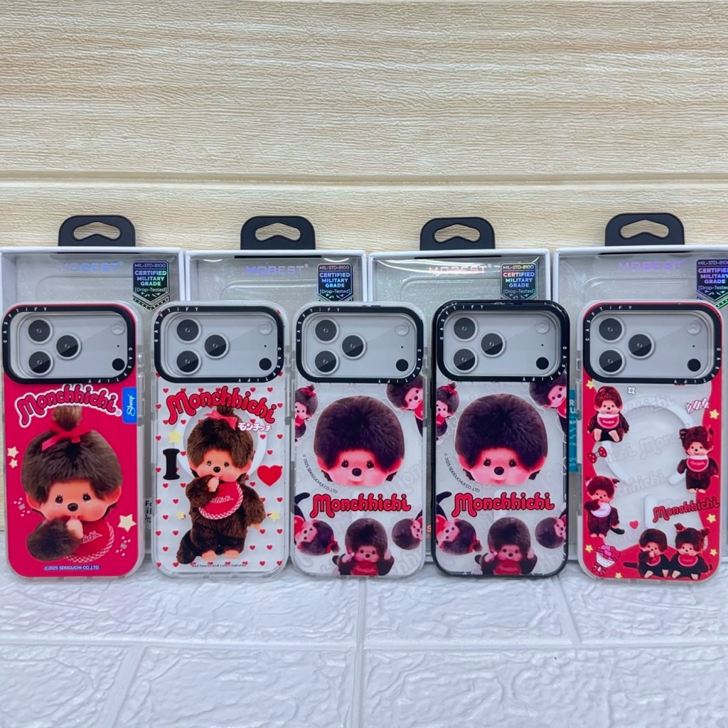 Case Monchhichi มีแม่เหล็กชาร์จ สำหรับไอโฟน 17 17pro 17promax 14promax 15promax 16promax 15 13/14