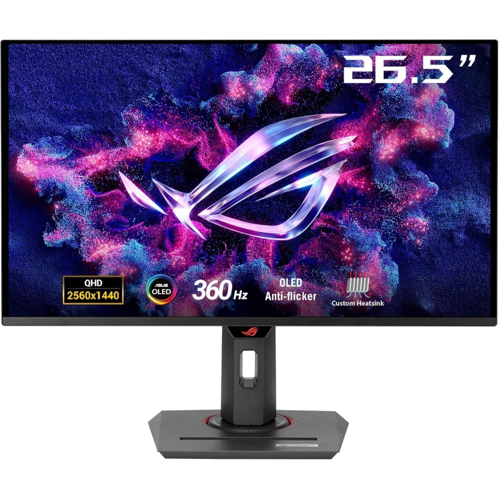 ASUS ROG Strix XG27AQDNG 27” 1440P QD-OLED Gaming Monitor QHD, Glossy OLED, 360Hz, 0.03ms, G-SYNC, 9