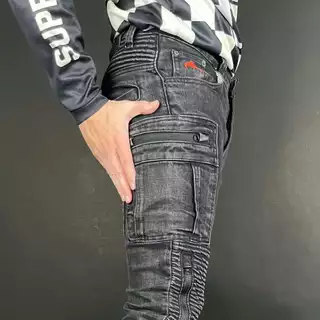 กางเกงการ์ด MANTA DENIM รุ่น FH SERIES เสริมกระเป๋าด้านข้างทรงคาร์โก้