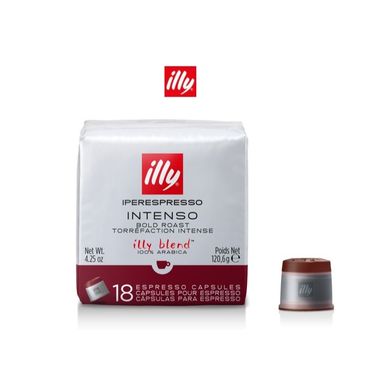 ILLY แคปซูลกาแฟ INTENSO ROAST - 18 แคปซูล IPERESPRESSO COFFEE CAPSULES INTENSO - 18 CAPSULES
