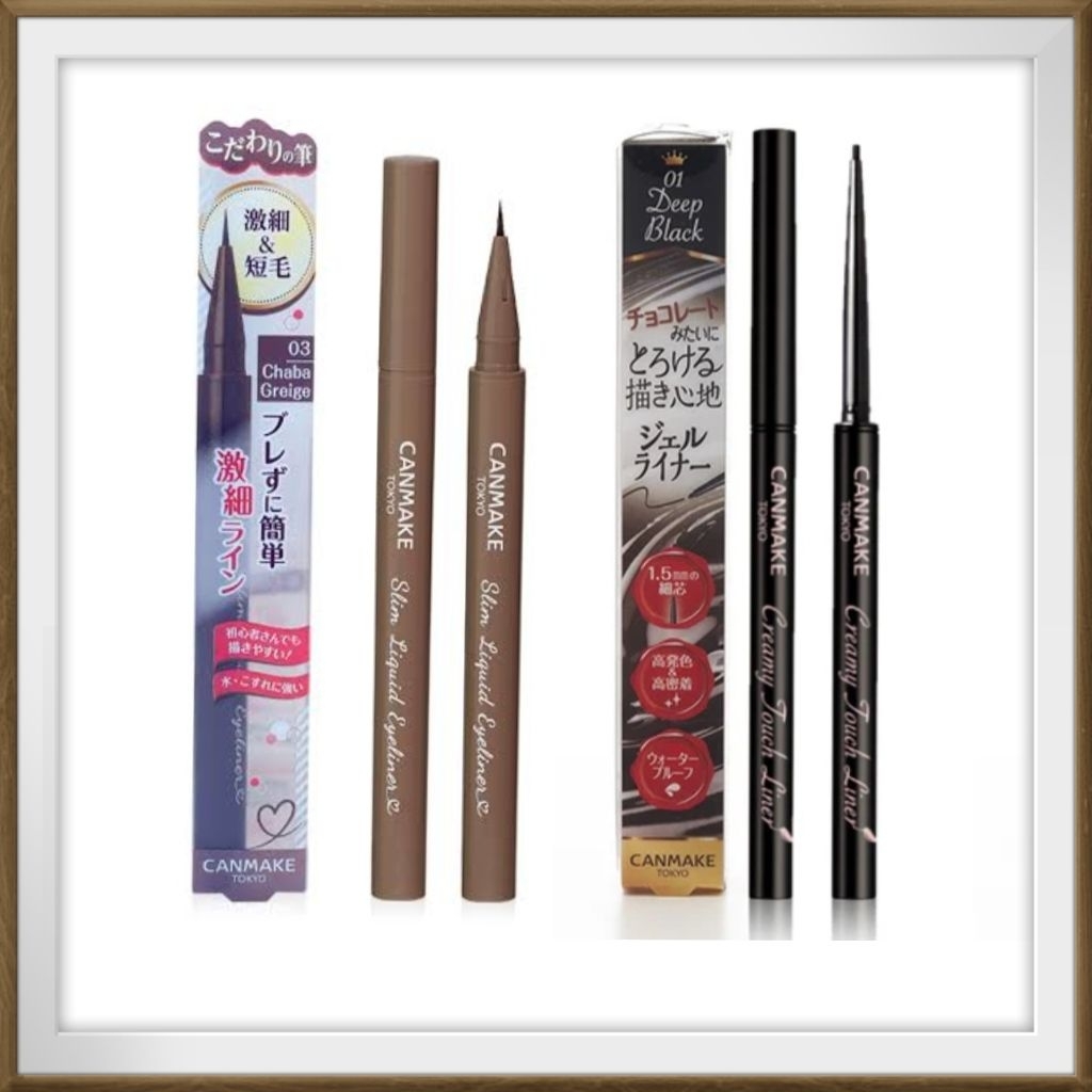 Canmake Slim Liquid Eyeliner &​ Canmake Creamy Touch Liner  ของแท้