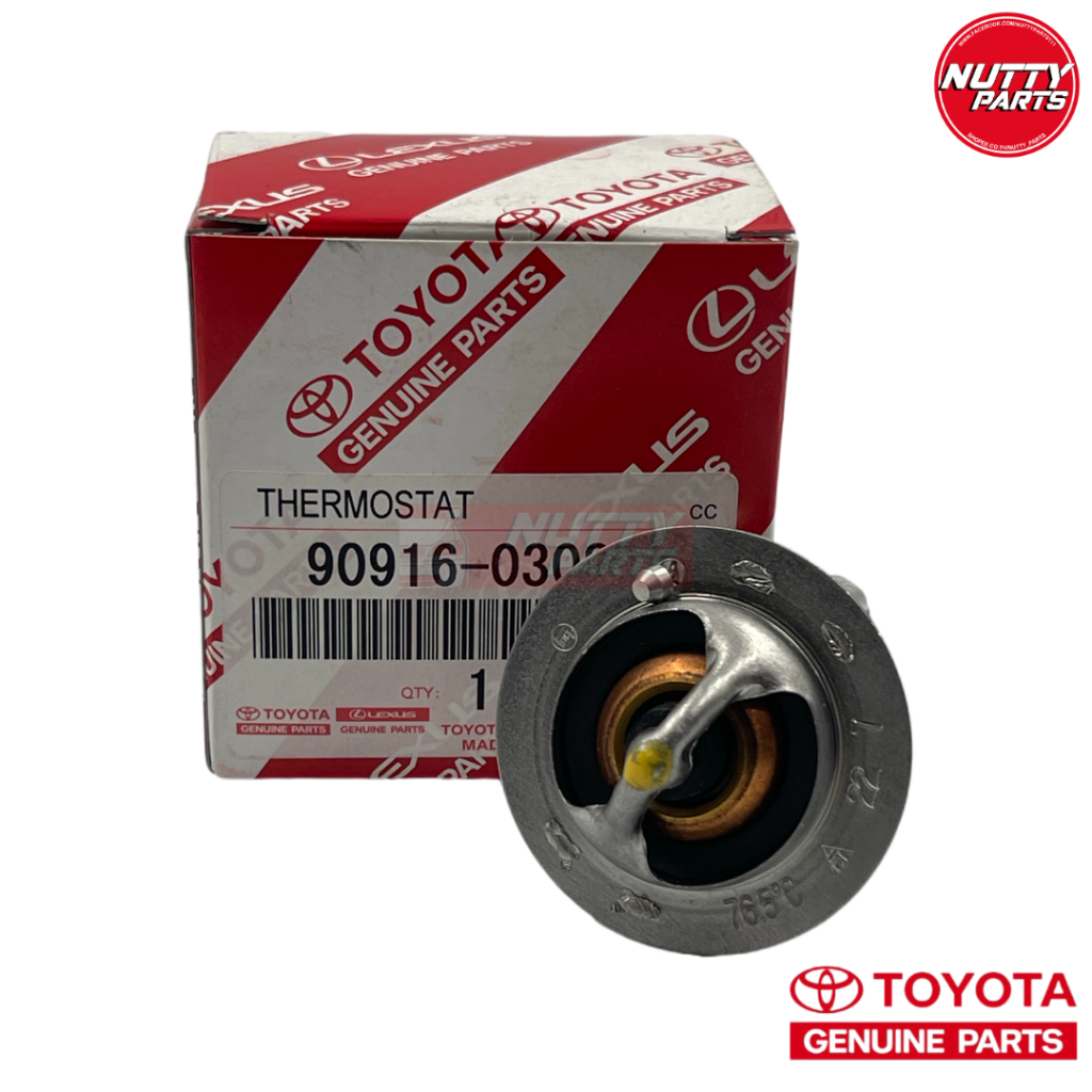 อะไหล่แท้ TOYOTA วาล์วน้ำ 76.5c 4A-FE 5A-FE 7A-FE 3S-FE AL50 AE101 AE110 AE111 AE112 90916-03082