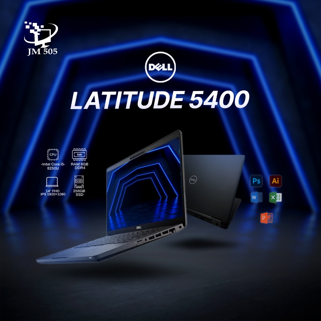 DELL LATTITUDE 5400 8TH GEN CORE-I5-8GB DDR4-256GB SSD-14"-WIN11 4PCS*