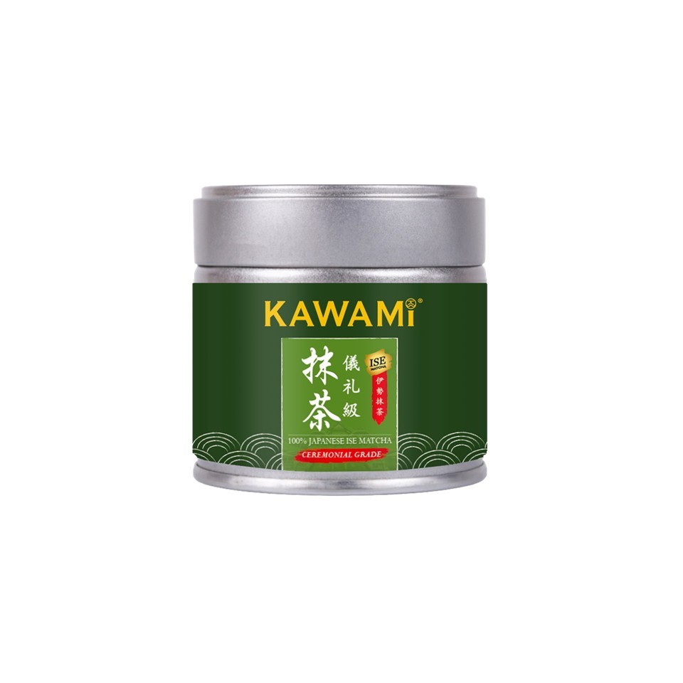 (ใหม่) คาวามิ อิเสะมัทฉะ เกรดพิธีการ 100% 30 กรัม Kawami 100% Ise Matcha First Harvest Ceremonial Gr