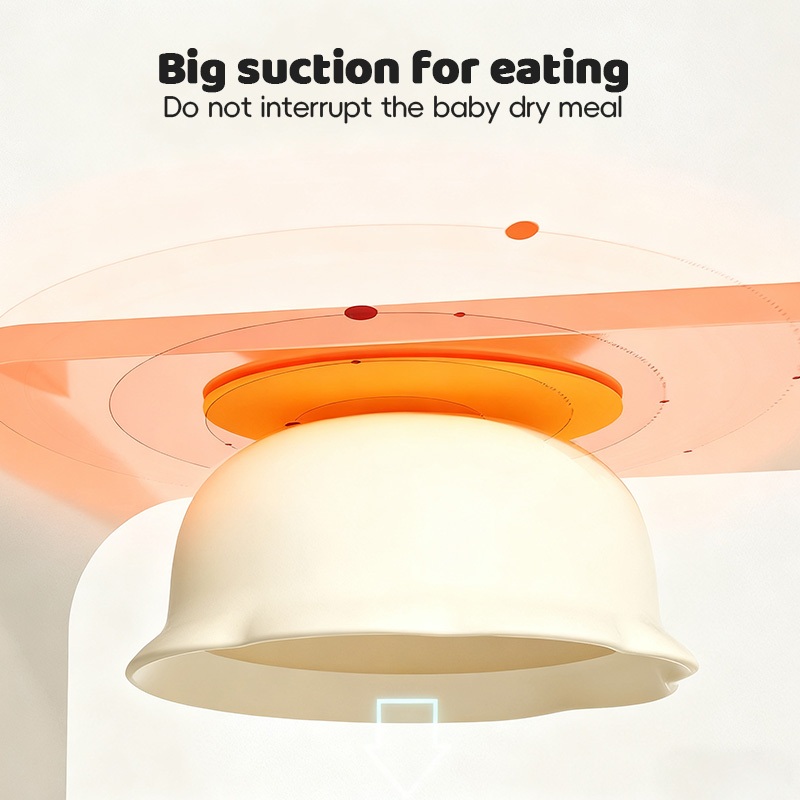 ชามซิลิโคนเด็ก ชามดูดด้านล่าง ชามเด็ก ชามอาหารเสริมเด็ก ชามก้นดูด พร้อมช้อนทานข้าว สำหรับเด็ก สีสันสดใส - รูปที่ 3