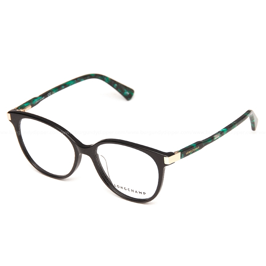กรอบสายตา LONGCHAMP รุ่น LO2637 004 : Black Green Tortoise Size 52 mm.