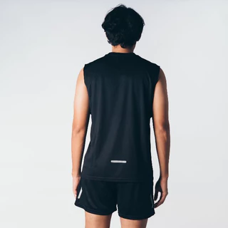 VOLT ACCE 002 RUNNING ACADEMY BLACK เสื้อแขนกุด กีฬา ออกกำลังกาย คอกลม สีดำ