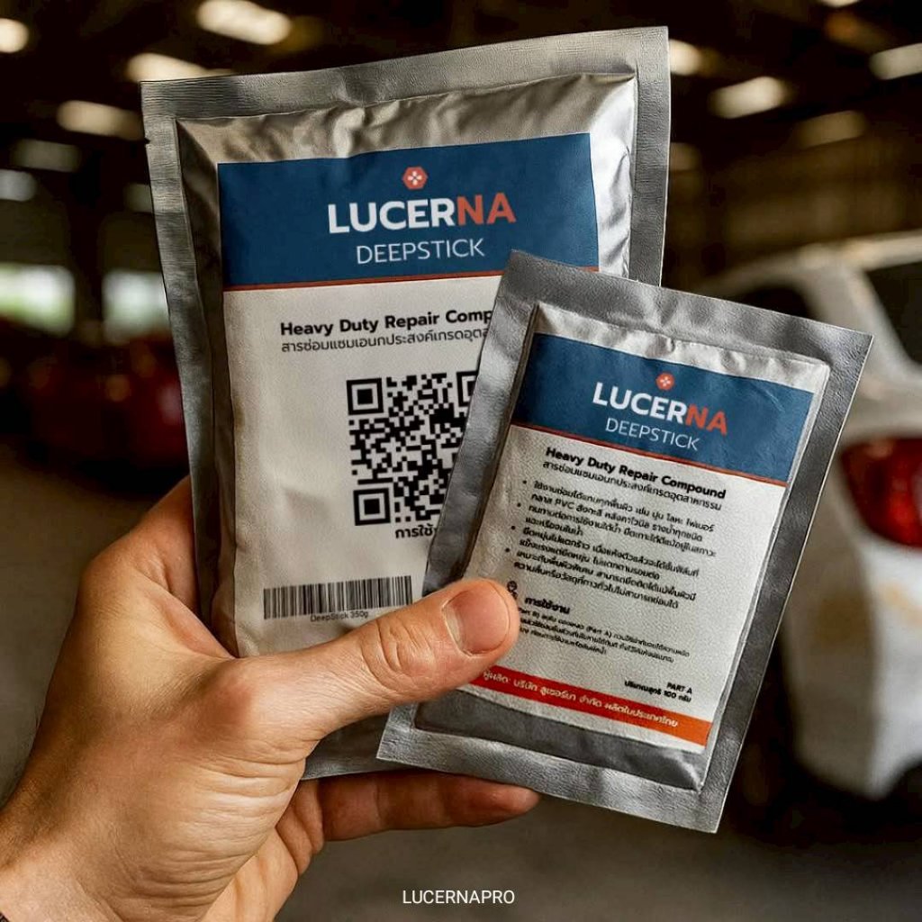 Lucerna DeepStick  ขนาด 350 กรัม และ 2.5 kg โป๊วรอยต่อ ซ่อมพลาสติก PVC ไฟเบอร์ โลหะ และวัสดุแทบทุกชนิด