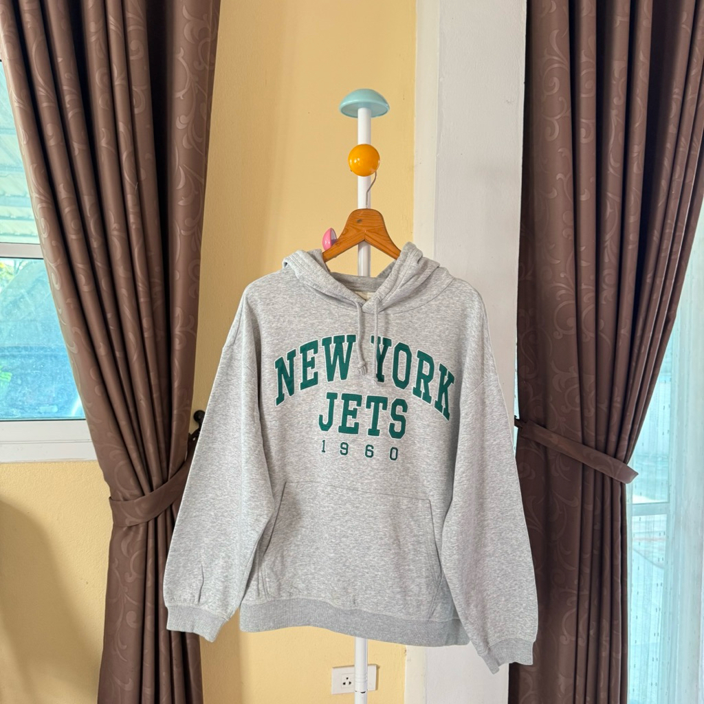 ☑️ H&M NY Hoody สีเทา