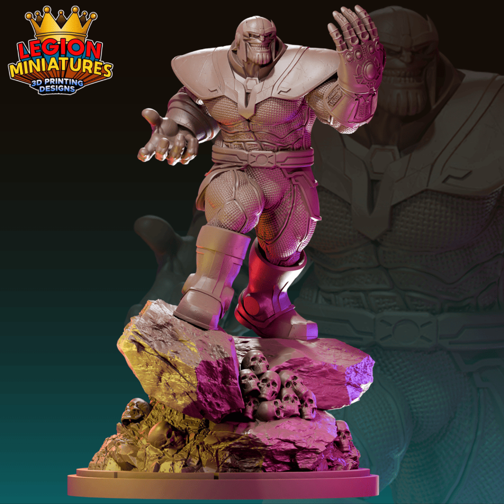 SuperVillain Red Vol.1 : L : Character : Miniature Resin โมเดลบอร์ดเกม ผลิตตามสั่ง DnD Tabletop