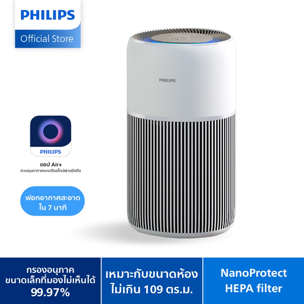 Philips Air Purifier เครื่องฟอกอากาศ AC2220/10 สำหรับห้องขนาด 109 ตร.ม.