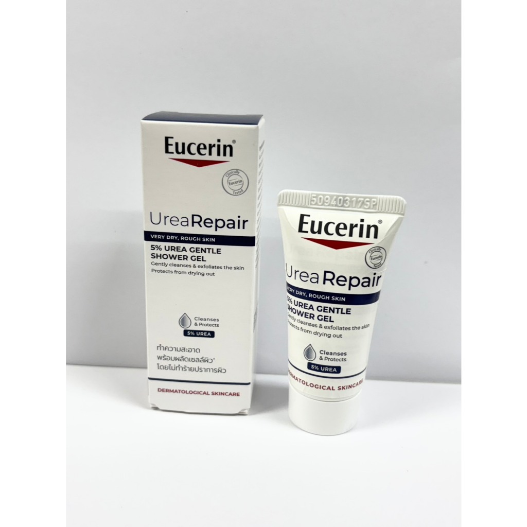 Eucerin Urea Repair 5% Urea Gentle Shower Gel ยูเซอริน ยูเรียรีแพร์ 5% ยูเรีย เจนเทิล ชาวเวอร์ เจล ขนาดทดลอง