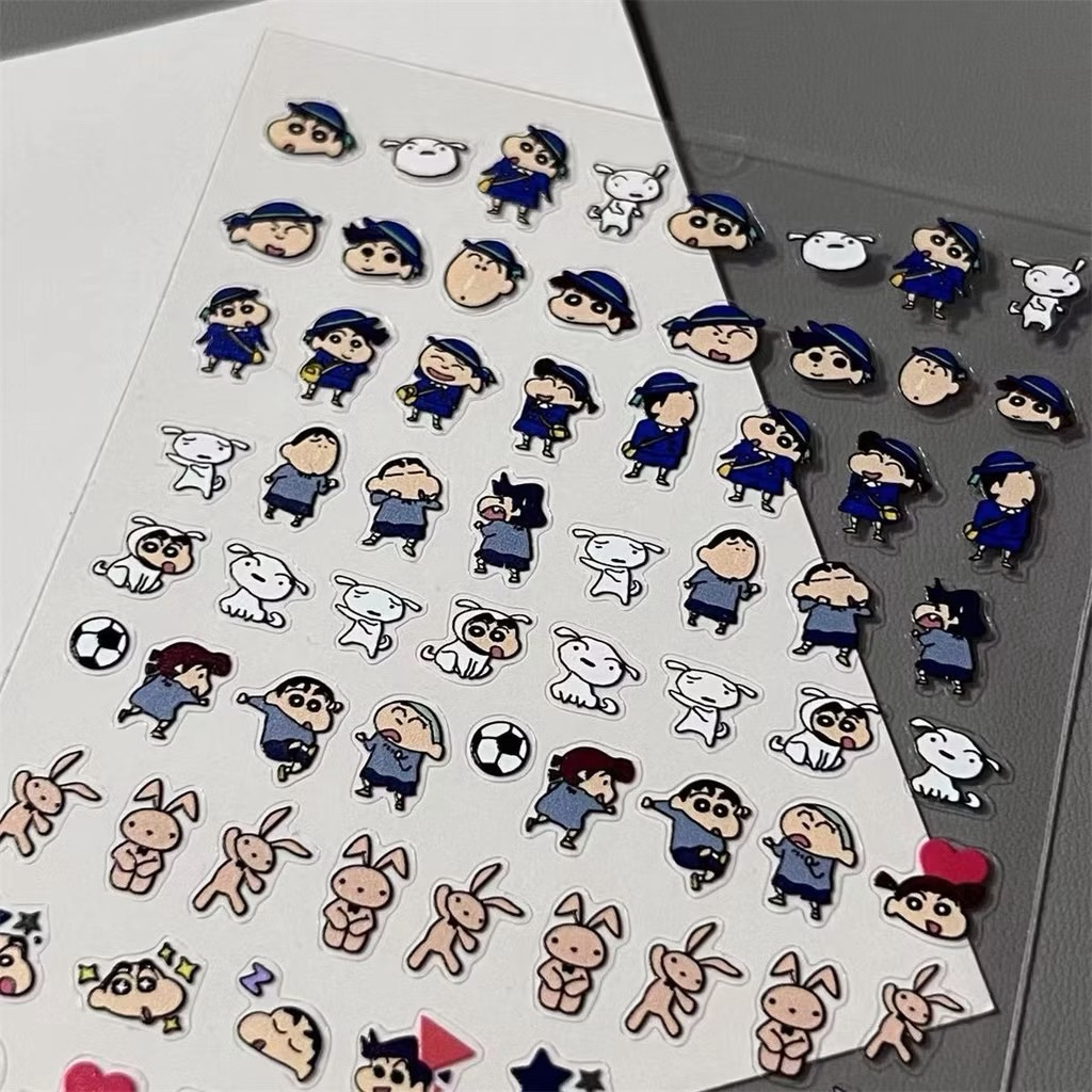 🩵✨พร้อมส่ง!สติ๊กเกอร์ตกแต่ง ลายการ์ตูนชินจัง ขนาดเล็ก1แผ่น น่ารักมาก
