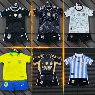 ชุดฟุตบอล เสื้อบอล เด็ก ได้ทั้งชุด(เสื้อ+กางเกง) แขนสั้น 202…