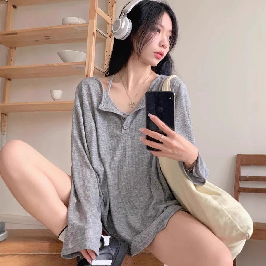 เสื้อกันเเดด เสื้อยืดเเขนยาว ผ้านิ่ม ผ้าลื่น ใส่เย็นสดชื้น ใส่กับสายเดี่ยว