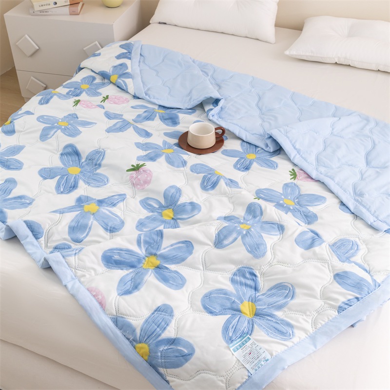 ผ้าห่มปรับอากาศใช้เดี่ยว/คู่ระบายอากาศไม่ร้อนอบอ้าวทำความสะอาดง่าย - รูปที่ 3