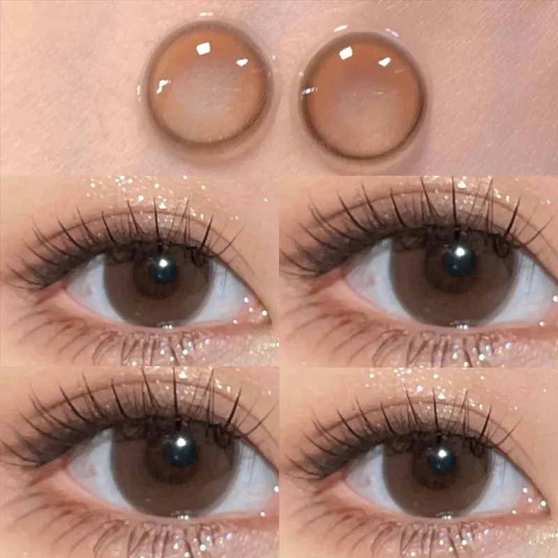 （COD）0.00-2.50คอนแทคเลนส์สี 1 คู่ คอนแทคเลนส์ คอนแทคเลนส์ brown คอนแทคเลนส์ mini คอนแทคเลนส์รายวัน ค