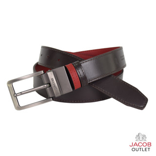 JACOB เข็มขัดหัวเข็ม หนังมีสองสี  รุ่น 52253