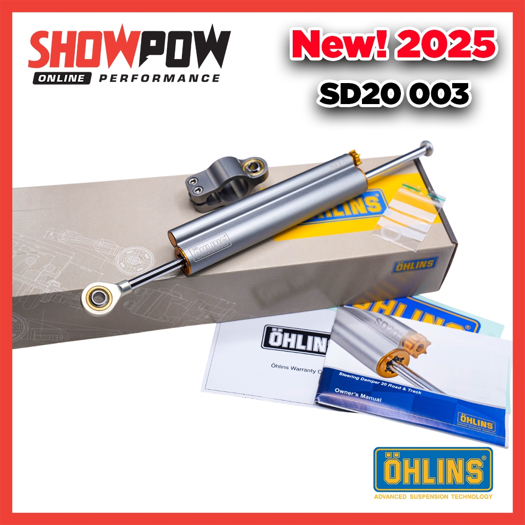 (พร้อมส่ง!) ใหม่! 2025 กันสะบัด Ohlins SD20 003 Steering Damper Stroke 120 Ti ของแท้