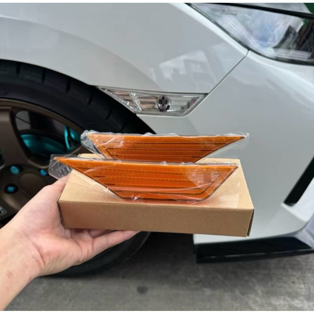 ไฟมุม LED เลนส์สีส้ม สำหรับ Honda Civic FC และ FK