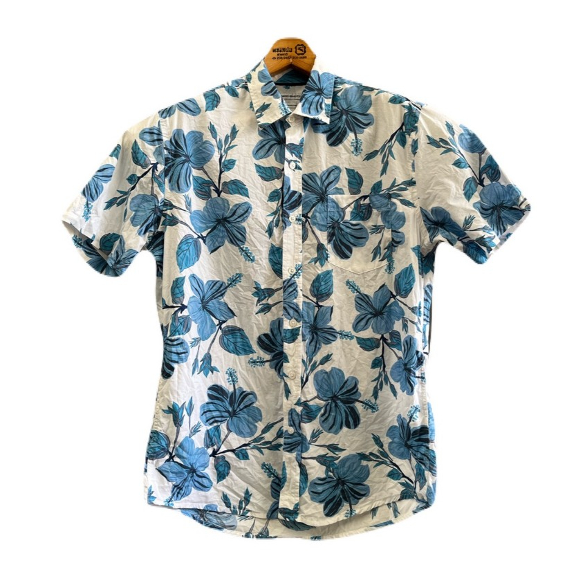 เสื้อฮาวาย อก43 ไหล่17 ยาว29 แบรนด์ Amazon Essentials 100%Cotton มือสอง (V39)