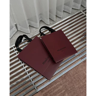 maison KEEPS | ถุง Shopping Bag | Burgundy | มีให้เลือก 2 Size