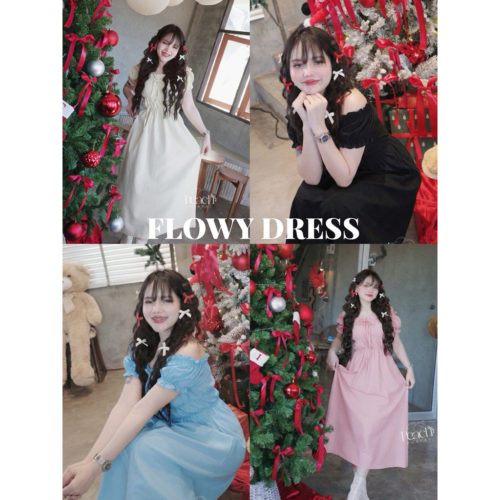 Flowy Dress เดรสยาวเนื้อผ้าฝ้าย