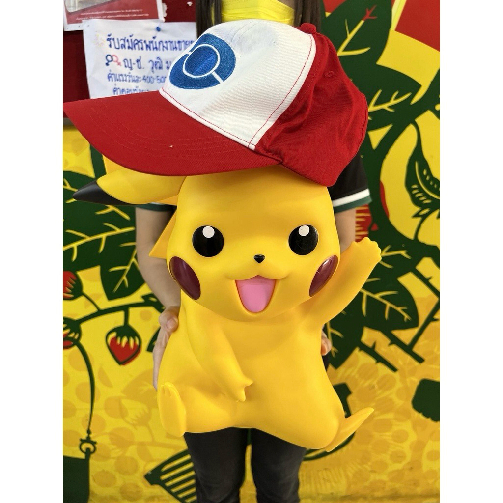 โมเดล ปิกาจู โปเกม่อน ไซด์ใหญ่ Model Pokemon Pikachu ไซด์ยักษ์ สูง 30เซ็น 🔥วัสดุ PVC แข็ง🔥 พร้อมส่งที่ไทย